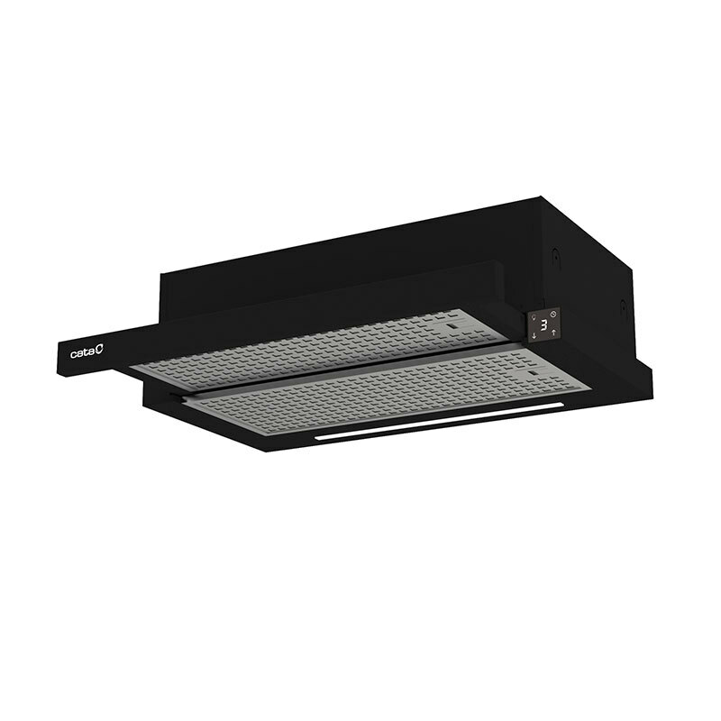 Campana telescópica Cata TFH 6430 GBK/B – A+, 391,5 m³/h, filtros lavables