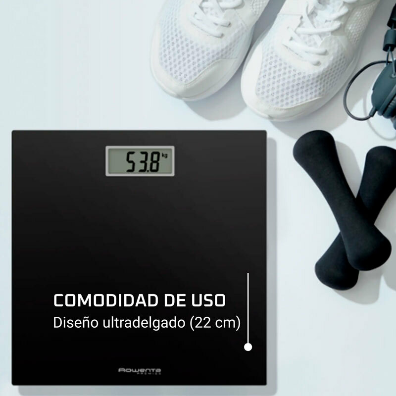 Báscula digital Rowenta BS1400V0 – 150 kg, Precisión 100 g, Pantalla LCD