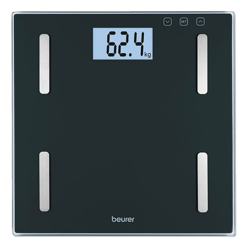 Báscula analítica corporal Beurer BF-180 – Análisis por impedancia, 180 kg, Pantalla LCD XL
