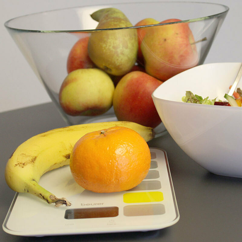 Báscula de cocina Beurer KS 19 – Precisión 1 g, 5 kg, superficie de vidrio