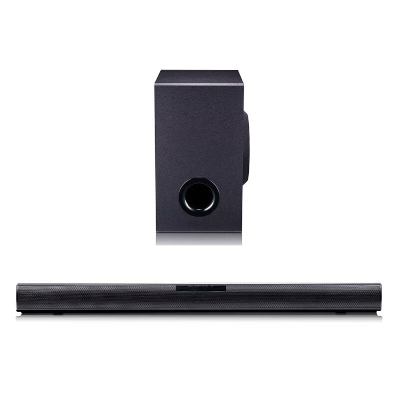 Barra de sonido LG SQC1 – 160 W, Subwoofer inalámbrico, Dolby Digital