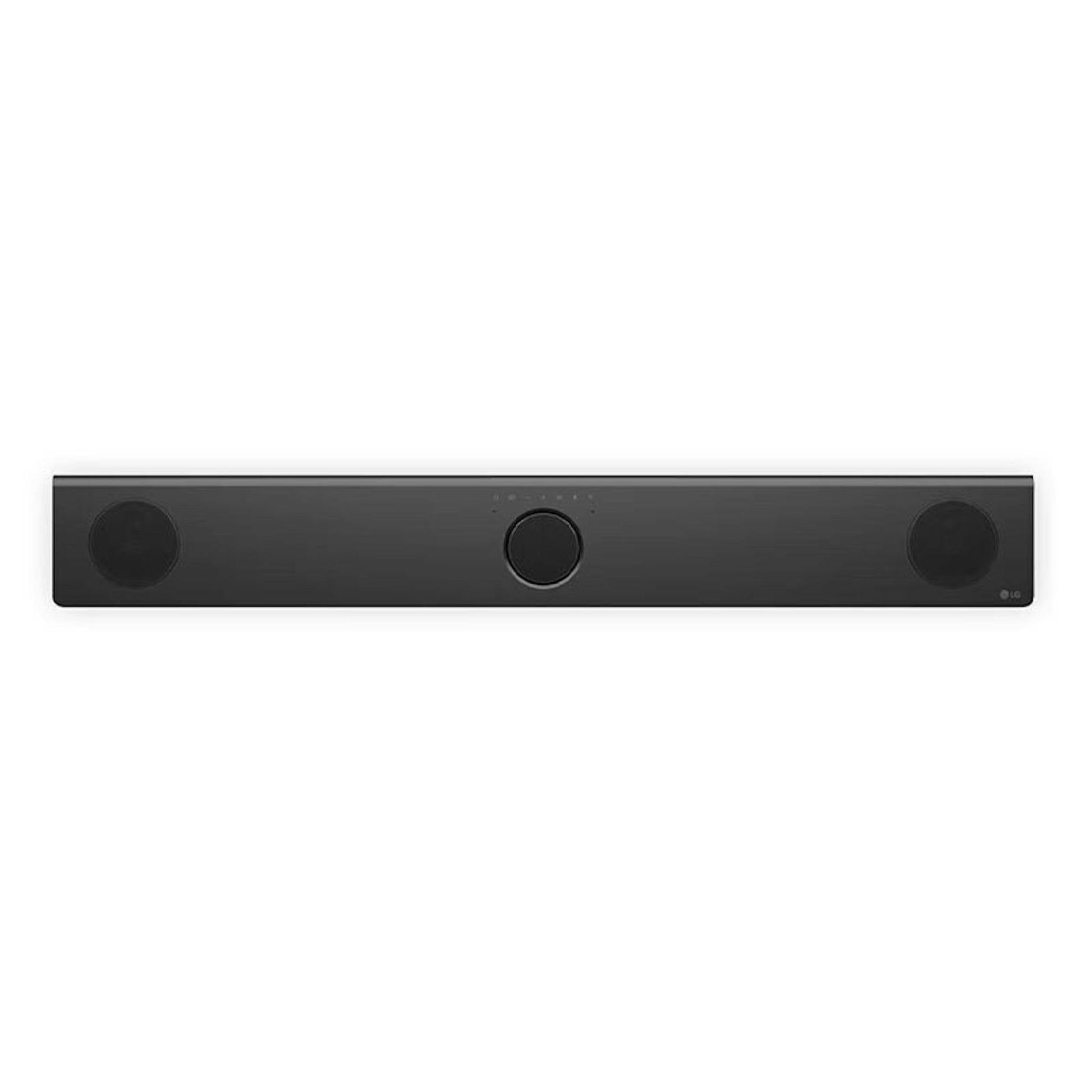 Barra de sonido LG S80TR negra con diseño frontal alargado