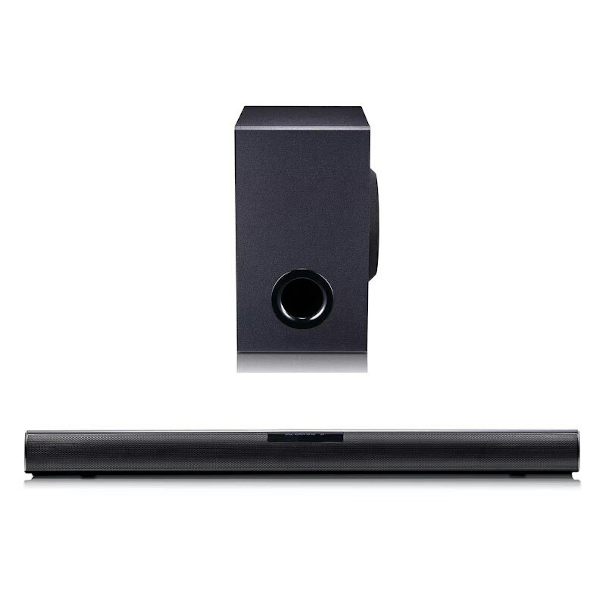 Barra de sonido LG SQC1 con subwoofer inalámbrico