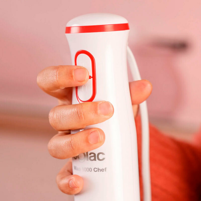 Batidora de mano Solac BA5614 – 1000 W, Turbo, Picador 0,5 L