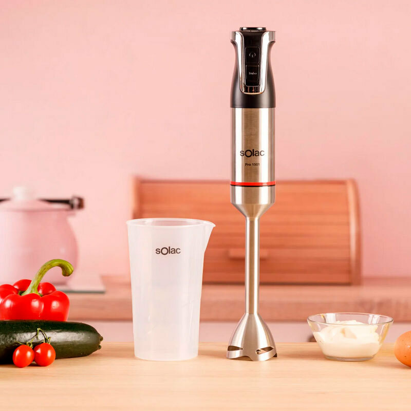 Batidora de mano Solac BA5617 – 1500 W, Regulador progresivo, Pica hielo