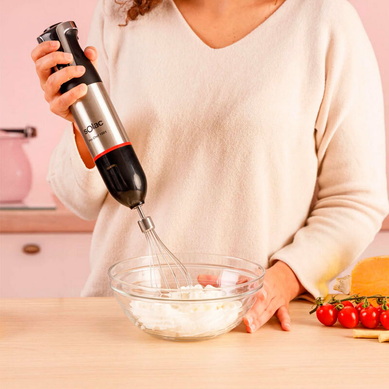 Batidora de mano Solac BA5618 (S91606400) – 1500 W, 20 velocidades, Picadora 600 ml