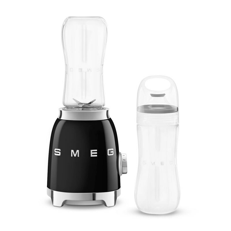 Batidora personal Smeg PBF01BLEU – 300 W, 600 ml, Doble cuchilla inox