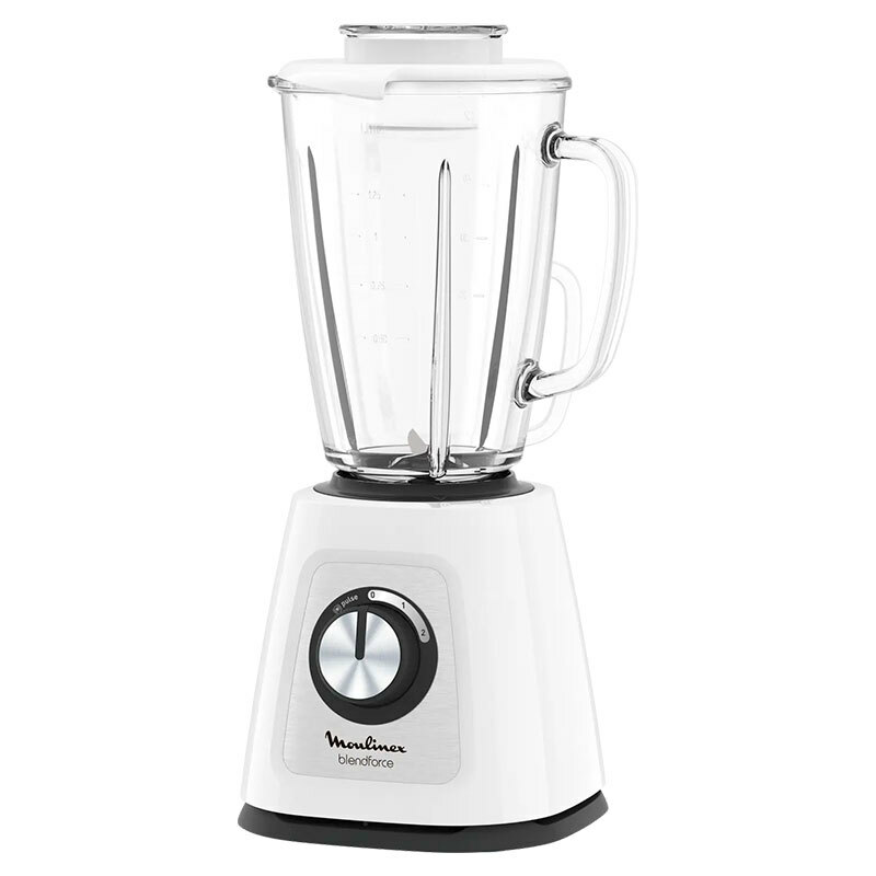 Batidora de vaso Moulinex LM430110 – 800 W, jarra cristal 1,75 L, función picahielo