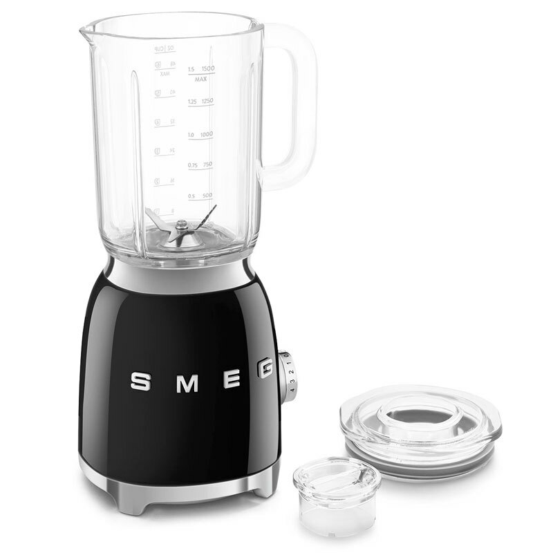 Batidora de vaso Smeg BLF03BLEU – 800 W, 1,5 L, Pica hielo