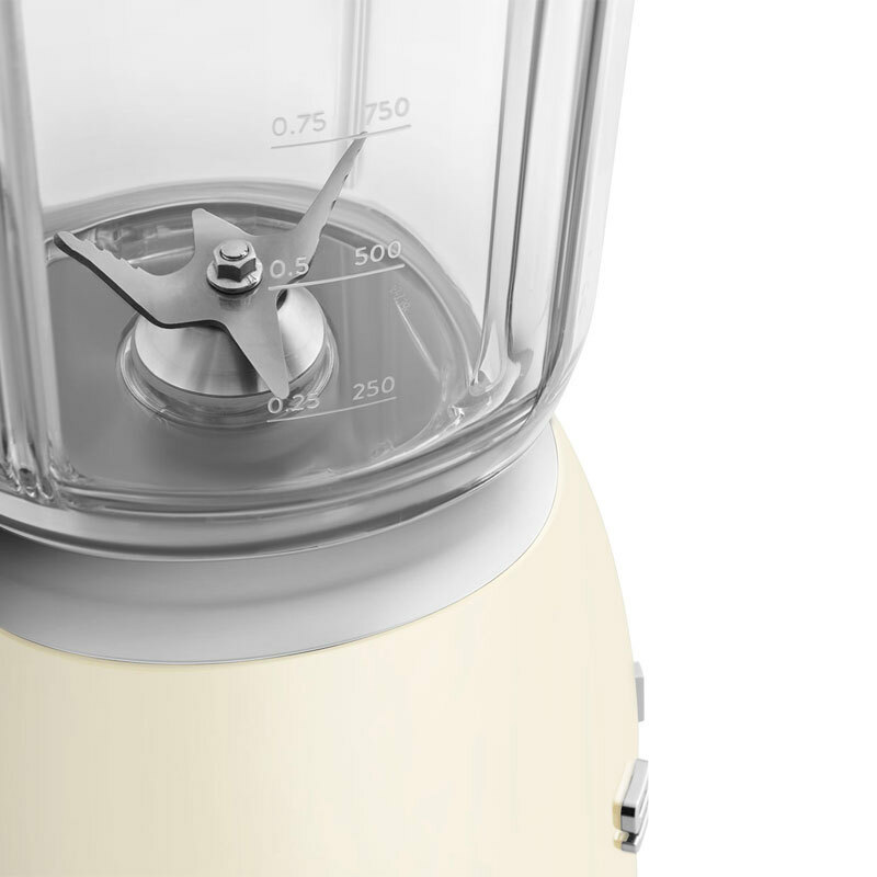 Batidora de vaso Smeg BLF03CREU – 800 W, 1,5 L, Picahielo