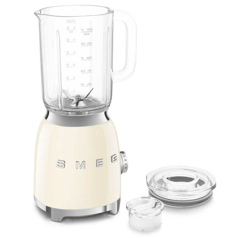 Batidora de vaso Smeg BLF03CREU – 800 W, 1,5 L, Picahielo