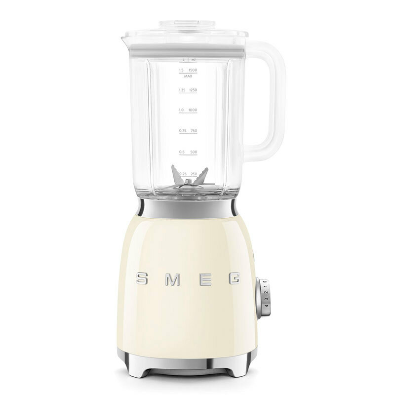 Batidora de vaso Smeg BLF03CREU – 800 W, 1,5 L, Picahielo