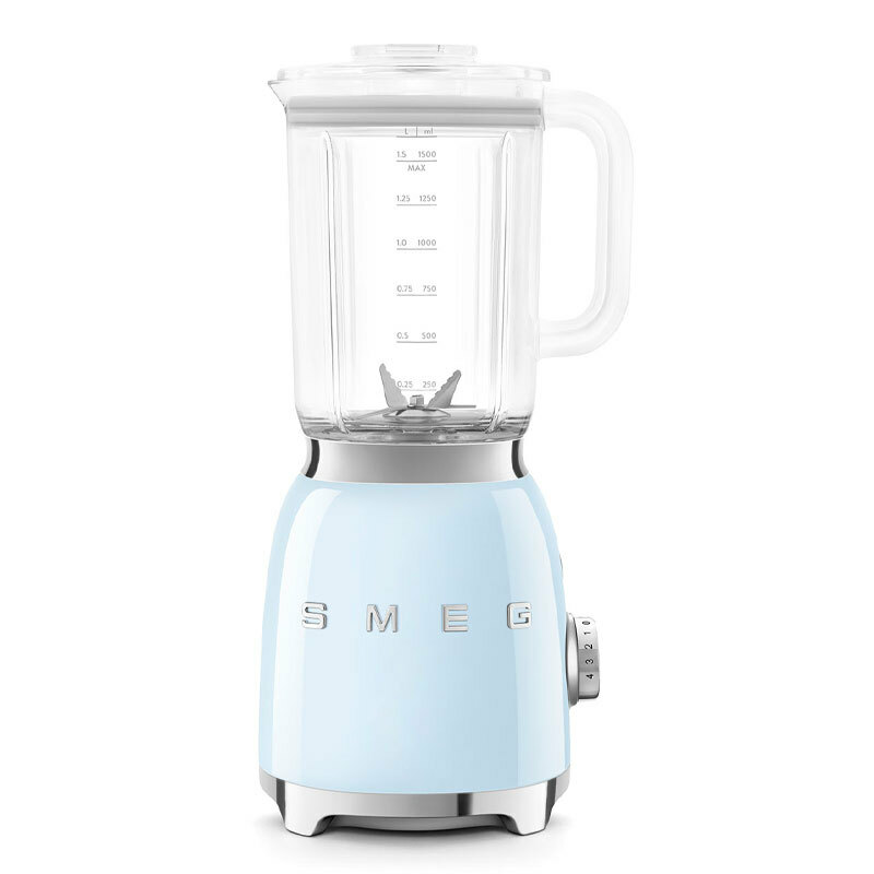 Batidora de vaso Smeg BLF03PBEU – 800 W, Jarra 1,5 L, Picahielo