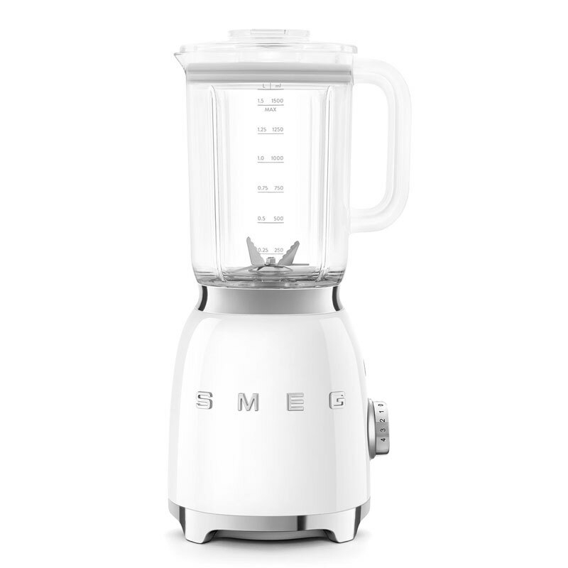 Batidora de vaso Smeg BLF03WHEU – 800 W, 1,5 L, Estilo años 50