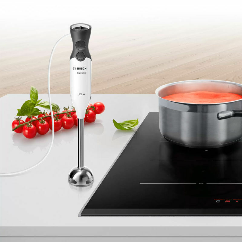 Batidora de mano Bosch MS61A4110 – 800 W, 12 velocidades, Cuchillas QuattroBlade