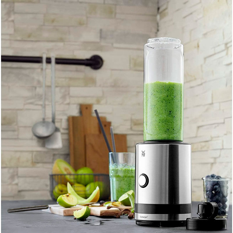 Batidora de vaso WMF KITCHENminis Smoothie-to-go – 300 W, 0,6 L, Picahielo