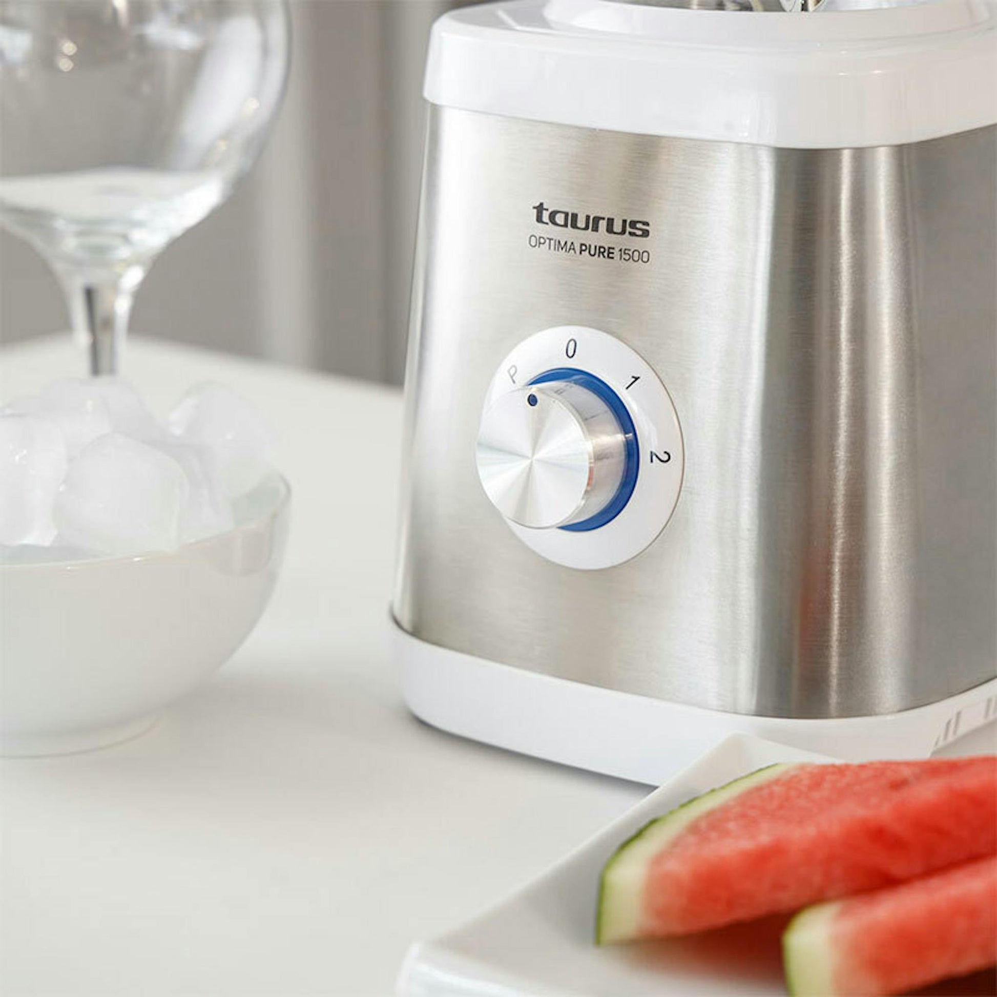 Batidora de vaso Taurus Optima Pure 1500 de acero inoxidable