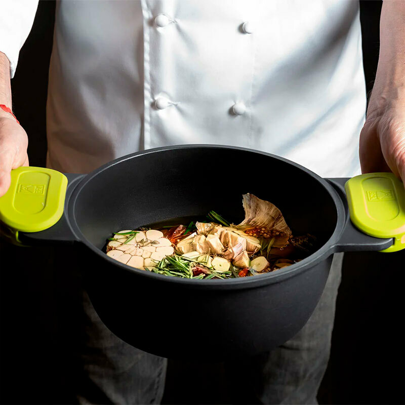 Cacerola alta Bra Foodie – 32 cm, 8,3 L, Inducción