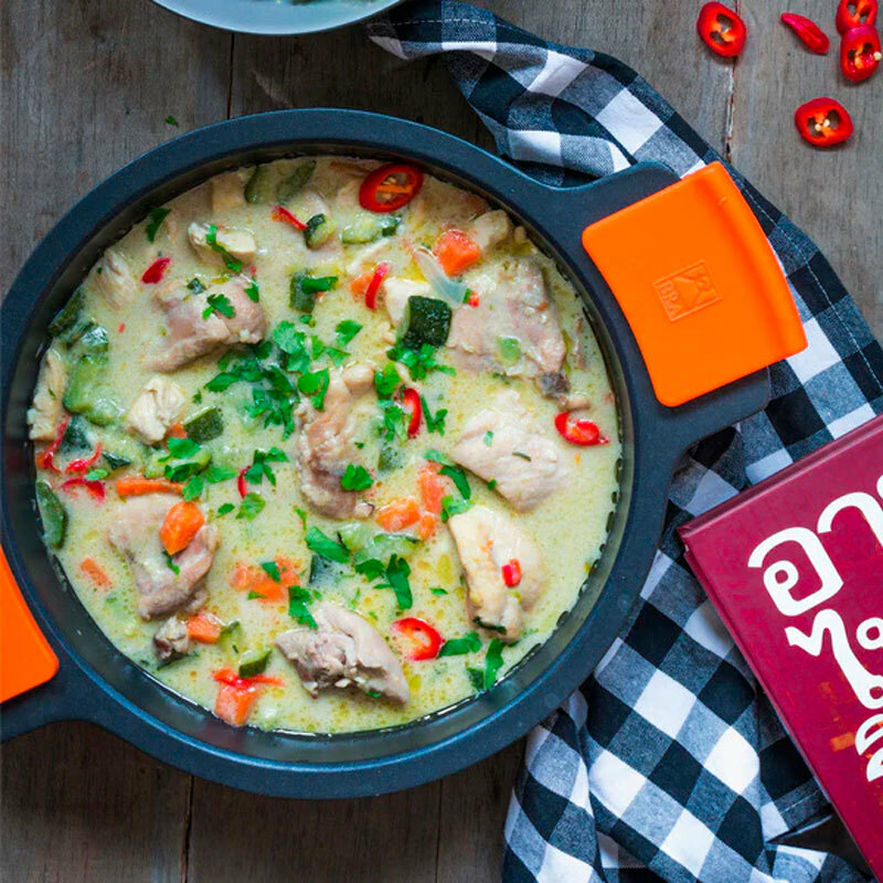 Cacerola baja Bra Efficient – 20 cm, Inducción, Antiadherente sin PFOA