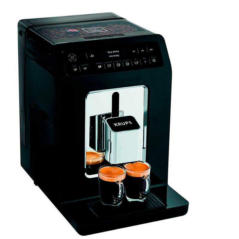 Cafetera superautomática Krups EA891810 (EA8918) – Molinillo cónico, One‑Touch leche, 10 bebidas personalizables