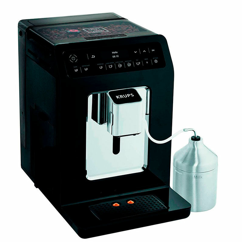 Cafetera superautomática Krups EA891810 (EA8918) – Molinillo cónico, One‑Touch leche, 10 bebidas personalizables