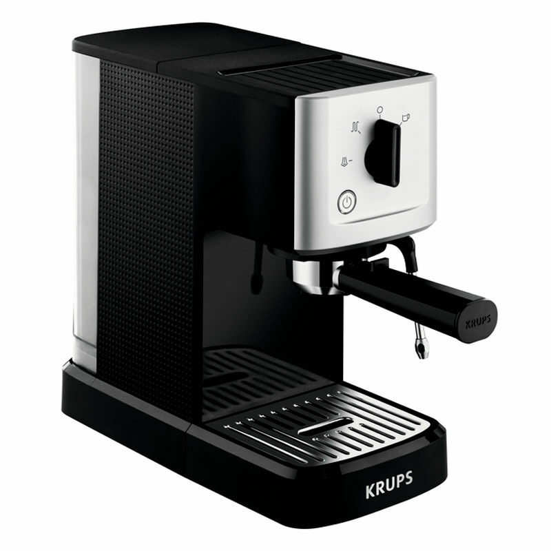 Cafetera express manual Krups Calvi XP344010 – 15 bar, precalentado 40 s, varilla de vapor