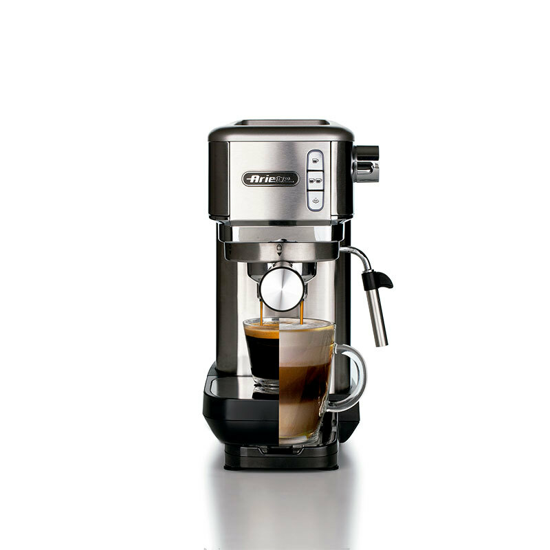 Cafetera espresso compacta Ariete 1381 – Slim 14 cm, 15 bar, Depósito 1,1 L