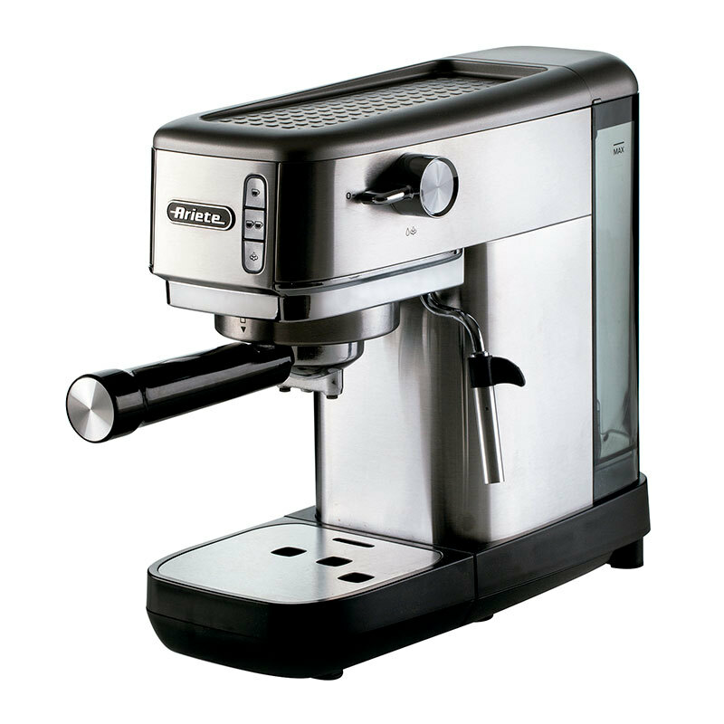 Cafetera espresso compacta Ariete 1381 – Slim 14 cm, 15 bar, Depósito 1,1 L