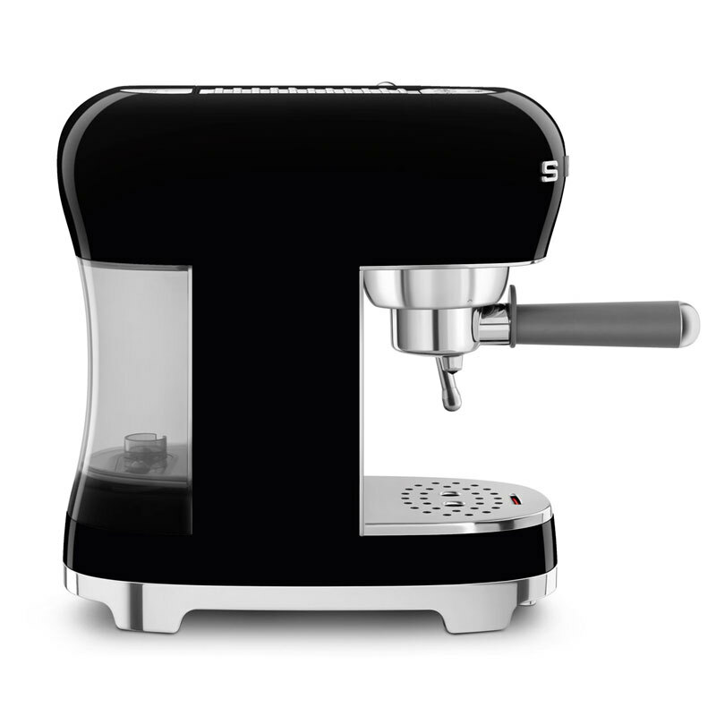 Cafetera espresso manual Smeg ECF02BLEU – 15 bar, Depósito 1,1 L, Varilla de vapor