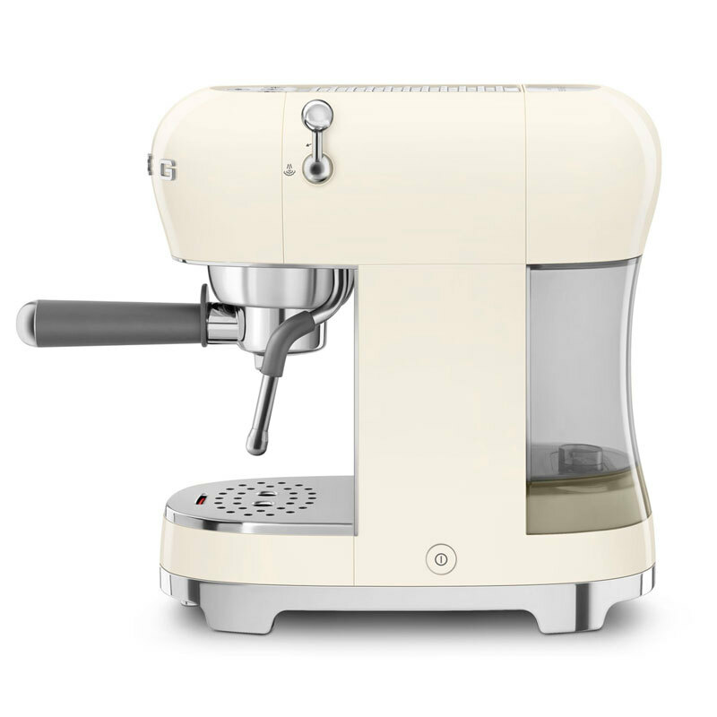 Cafetera espresso Smeg ECF02CREU – Estética 50's, 15 bar, Thermoblock rápido