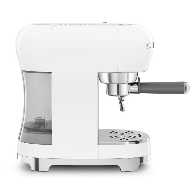 Cafetera espresso manual Smeg ECF02WHEU – 15 bar, Thermoblock rápido, Varilla de vapor