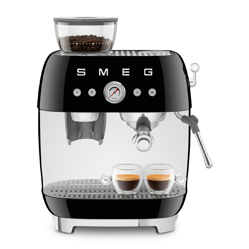 Cafetera espresso manual Smeg EGF03BLEU – Molinillo cónico, Portafiltro 58 mm, 20 bar