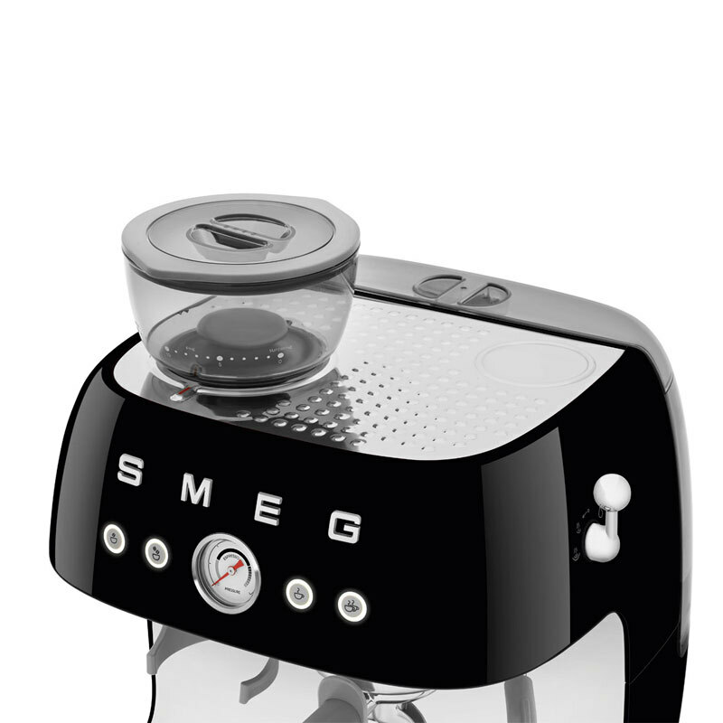 Cafetera espresso manual Smeg EGF03BLEU – Molinillo cónico, Portafiltro 58 mm, 20 bar