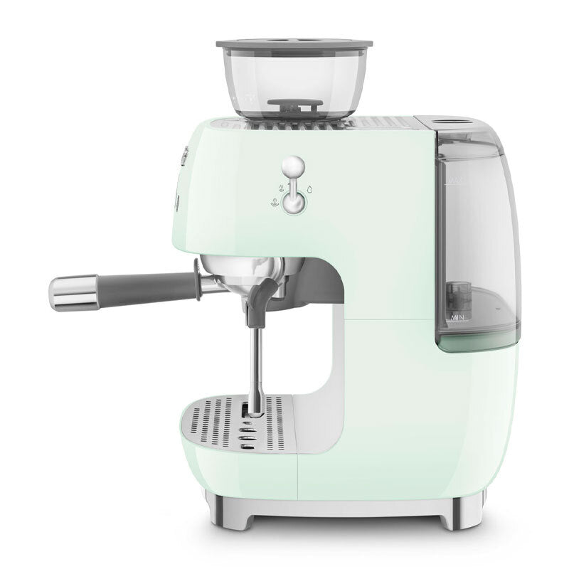 Cafetera espresso manual Smeg EGF03PGEU – Molinillo integrado, Doble thermoblock, 20 bar