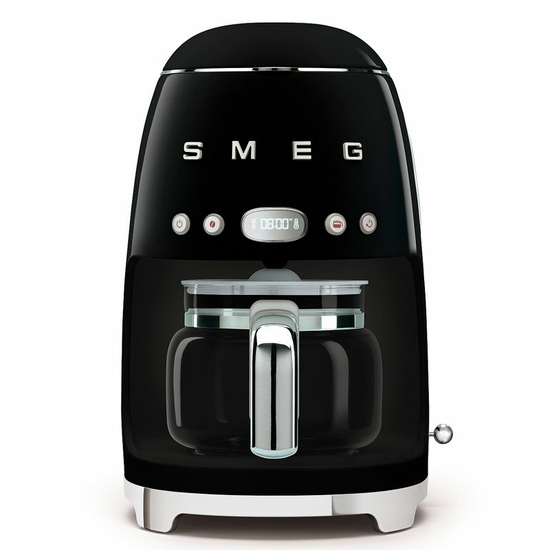 Cafetera de goteo Smeg DCF02BLEU – 1,4 L (10 tazas), AutoStart programable, Selector intensidad 2 niveles
