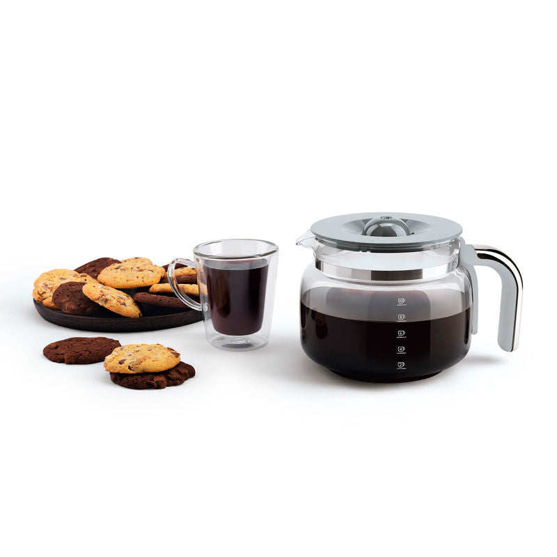 Cafetera de goteo Smeg DCF02SSEU – 1,4 L, 10 tazas, Encendido programable
