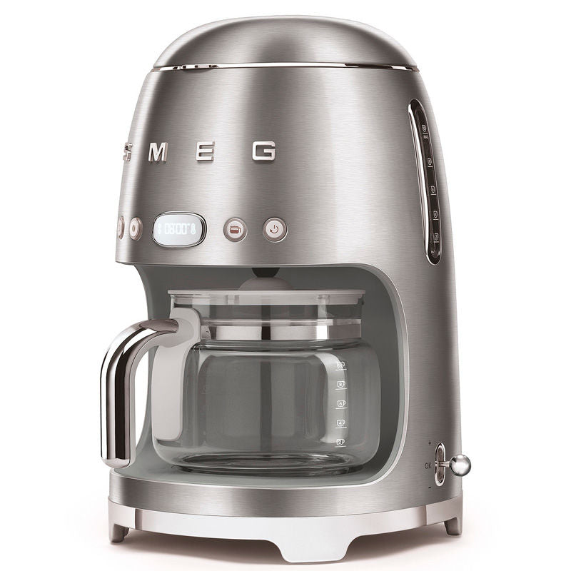 Cafetera de goteo Smeg DCF02SSEU – 1,4 L, 10 tazas, Encendido programable