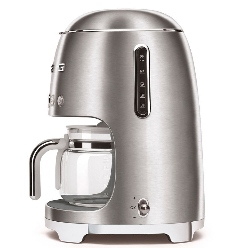 Cafetera de goteo Smeg DCF02SSEU – 1,4 L, 10 tazas, Encendido programable
