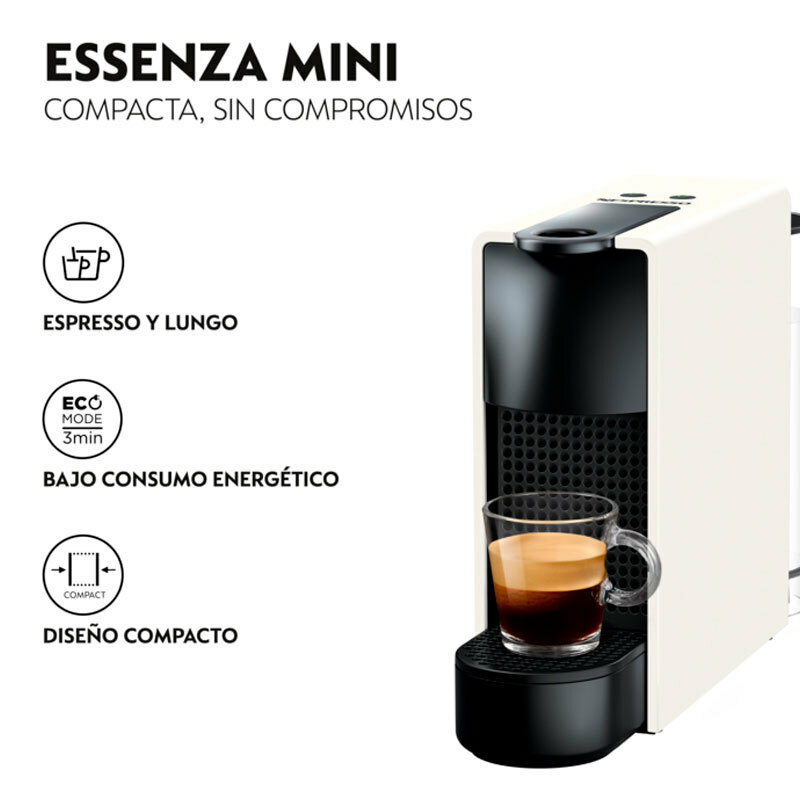 Cafetera de cápsulas Krups Essenza Mini XN1101RD – 19 bar, Calentamiento 25 s, Depósito 0,6 L