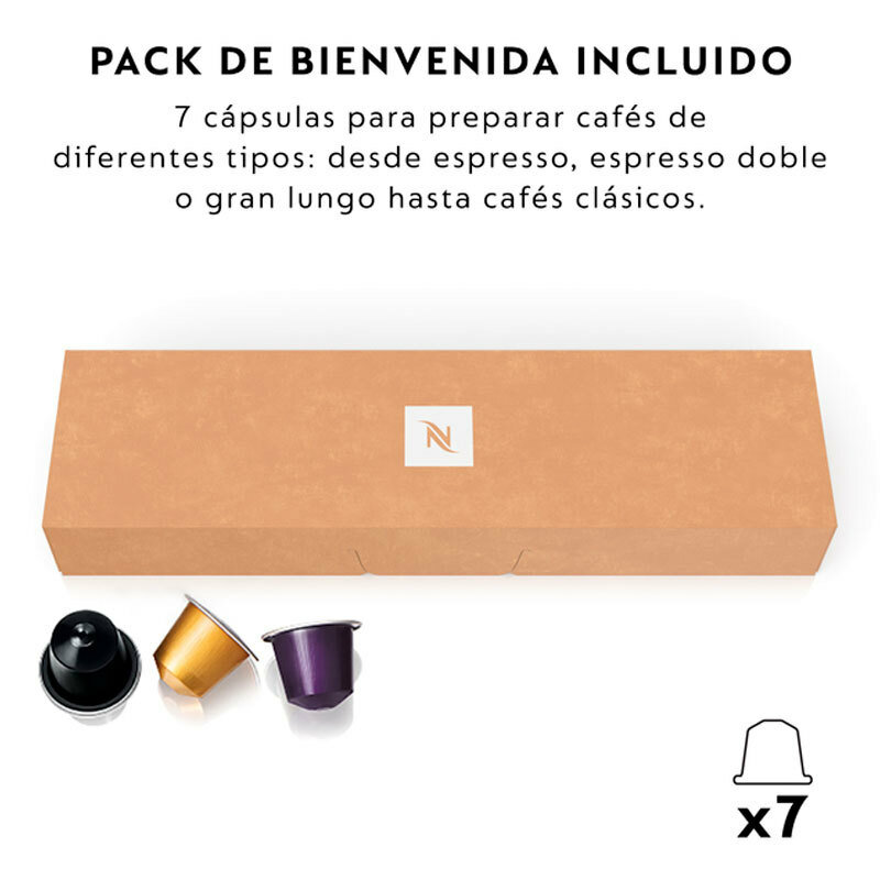 Cafetera de cápsulas Krups Essenza Mini XN1101RD – 19 bar, Calentamiento 25 s, Depósito 0,6 L
