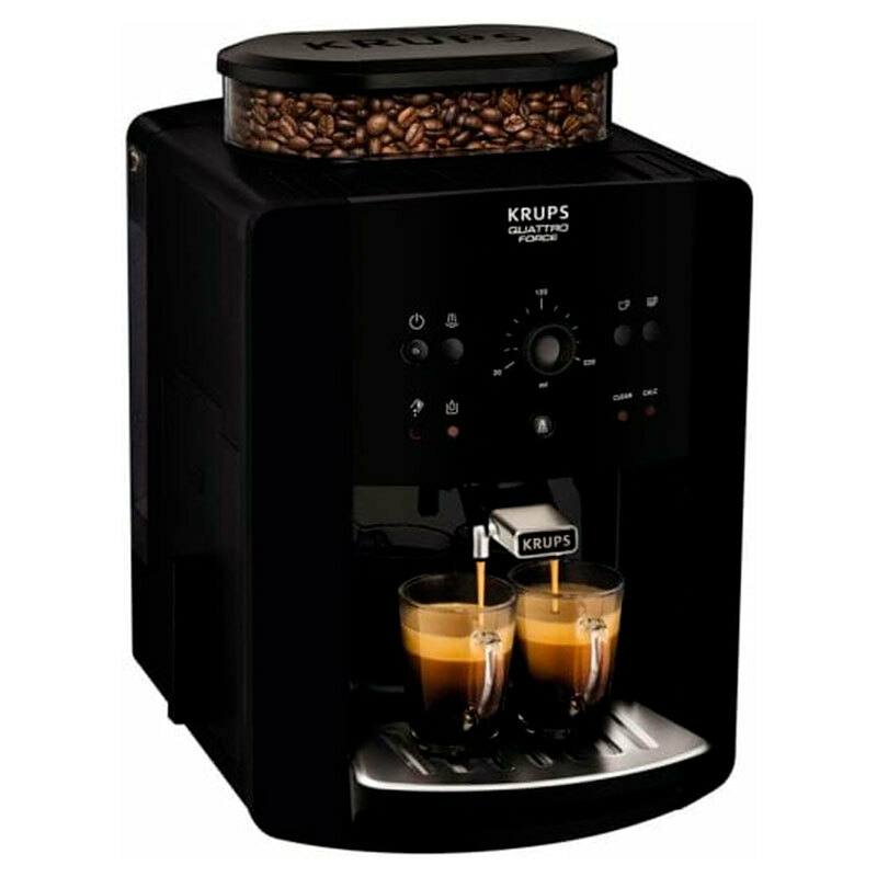 Cafetera superautomática Krups EA811010 – Molinillo cónico integrado, 15 bar, Depósito 1,7 L