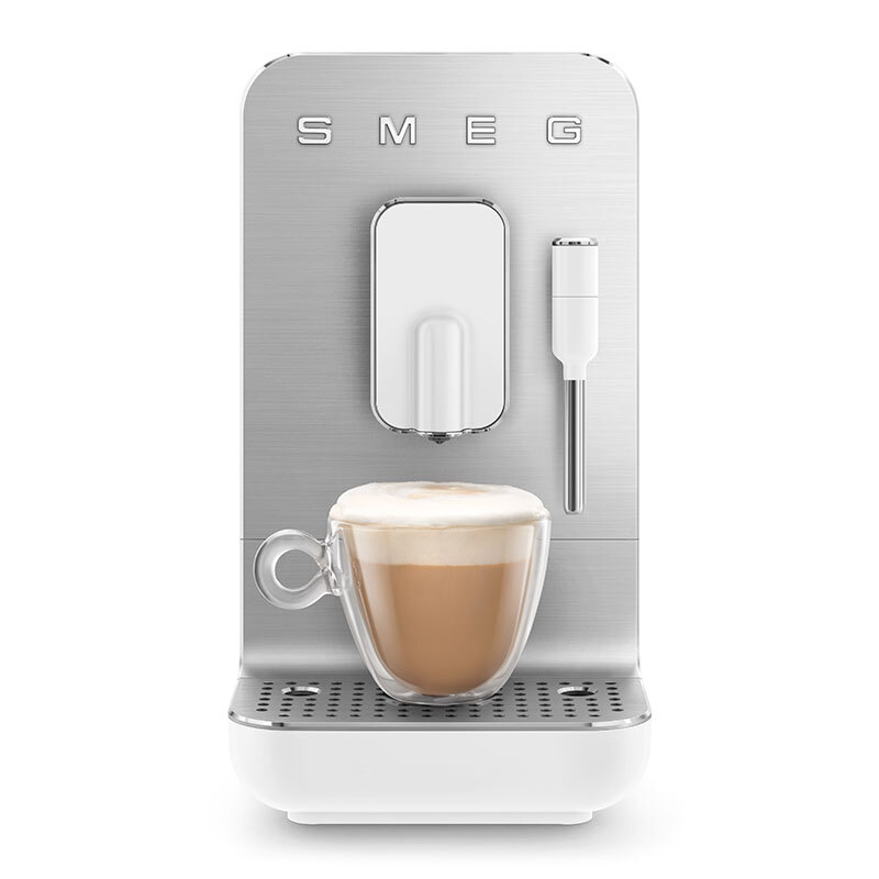 Cafetera superautomática Smeg BCC12WHMEU – Molinillo 150 g, Depósito 1,4 L, 19 bar