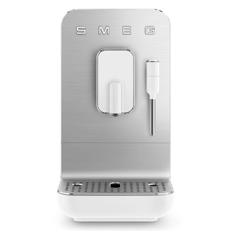 Cafetera superautomática Smeg BCC12WHMEU – Molinillo 150 g, Depósito 1,4 L, 19 bar