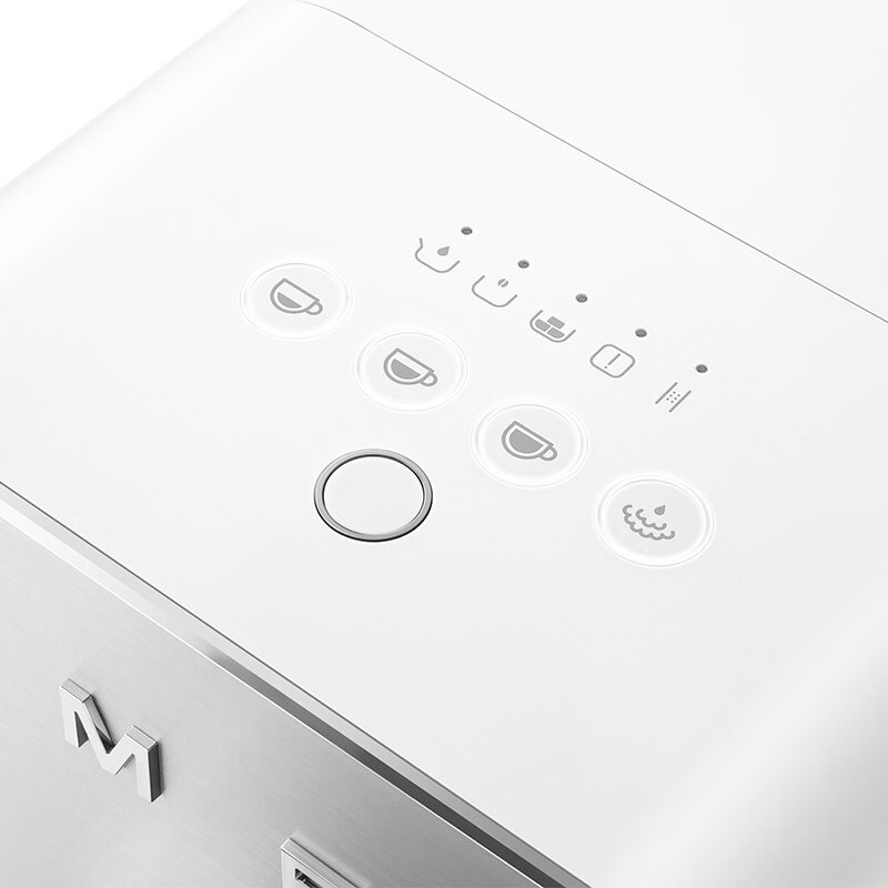 Cafetera superautomática Smeg BCC12WHMEU – Molinillo 150 g, Depósito 1,4 L, 19 bar