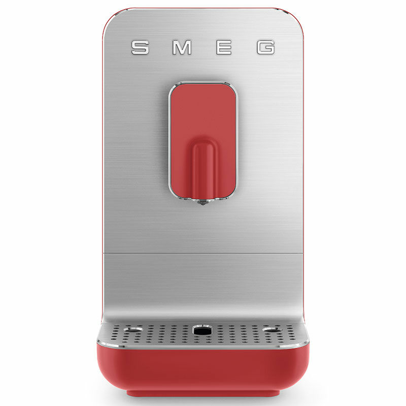 Cafetera superautomática Smeg BCC01RDMEU – Rojo 50's, molinillo integrado, 19 bar