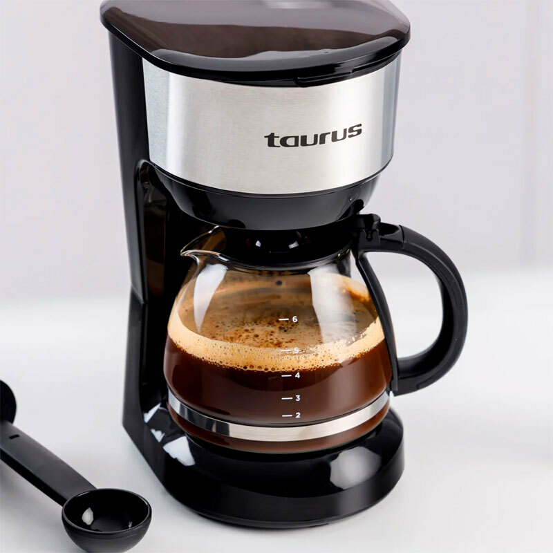 Cafetera de goteo Taurus Verona 6 Inox – 6 tazas, acero inoxidable, autoapagado