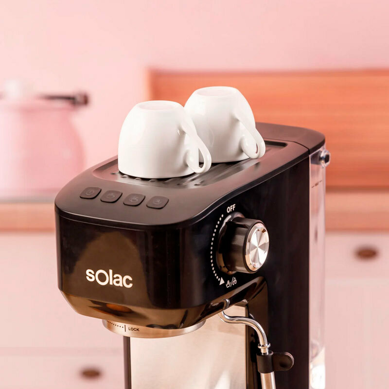 Cafetera espresso manual Solac CE4511 – 20 bar, Thermoblock, Depósito 1,4 L