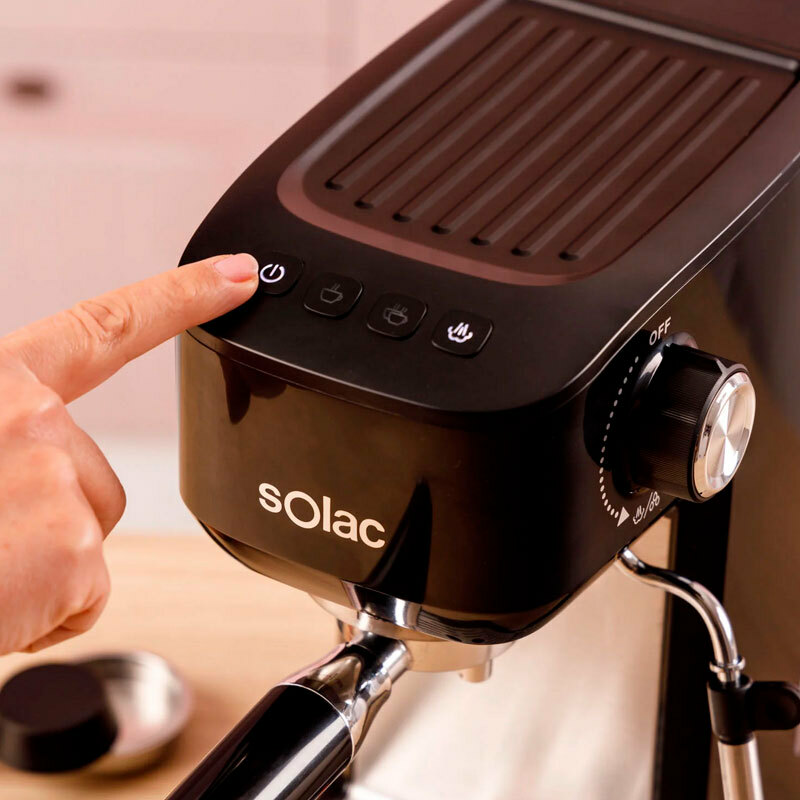 Cafetera espresso manual Solac CE4511 – 20 bar, Thermoblock, Depósito 1,4 L