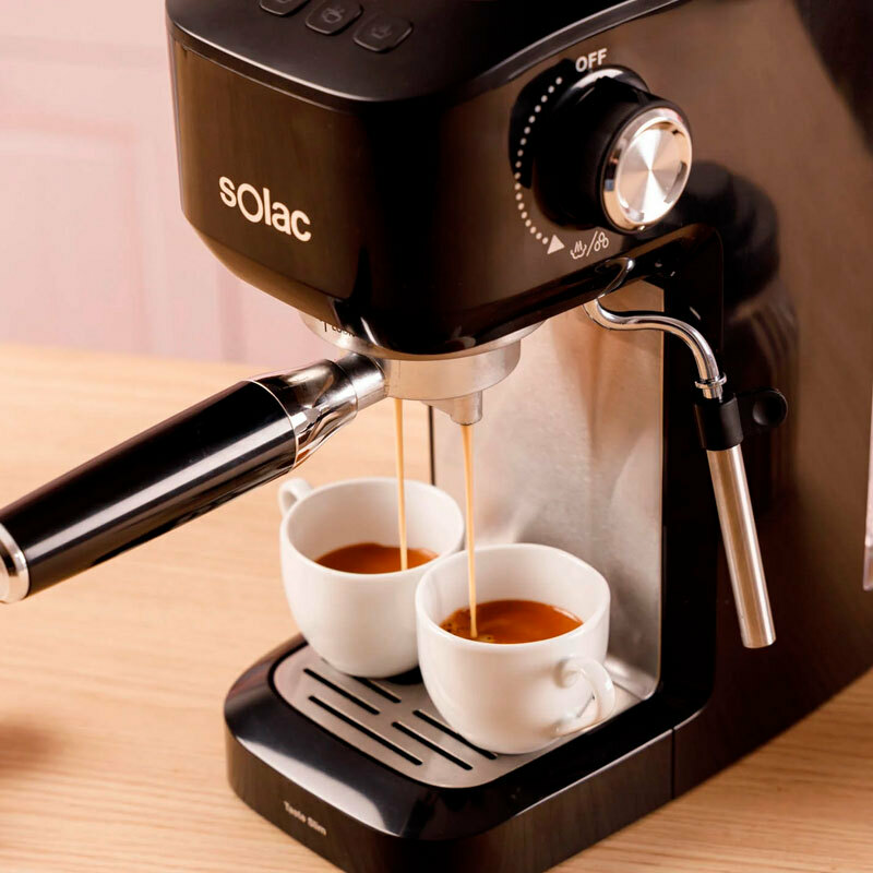 Cafetera espresso manual Solac CE4511 – 20 bar, Thermoblock, Depósito 1,4 L