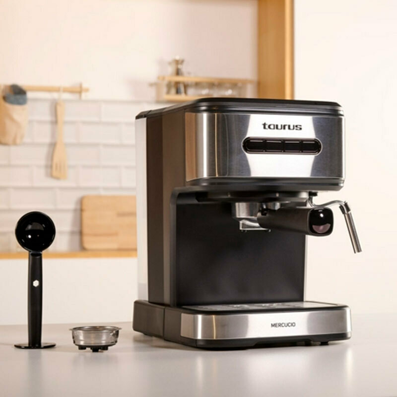 Cafetera espresso manual Taurus Mercucio 920625000 – 20 bar, 1,5 L depósito, Extra-Cream